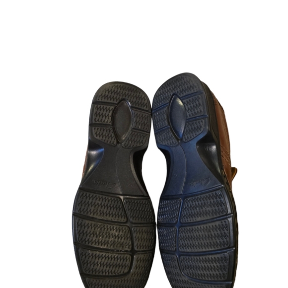 Men's Clarks Soft Cushion with Ortholite Size 8.5 Escalade Brown Excellent Cond - Picture 5 of 6